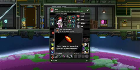 starbound spawn item core fragment.